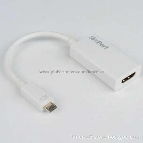 SlimPort to HDMI Adapter, Connect Your Notebook and Mobile Phone, Supports HDCP 1.3